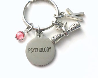 Psychology Gift, Graduation Keychain, Graduate Present for Psychologist Key Chain,  PsyD Keyring, Doctor of Psychology