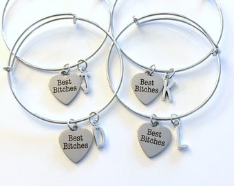 Braccialetto per la migliore amica, set di braccialetti coordinati per le migliori amiche, 2, 3, 4, 5 e 6 pezzi, gioielli femminili, bracciale con ciondolo in argento, regalo per la fidanzata