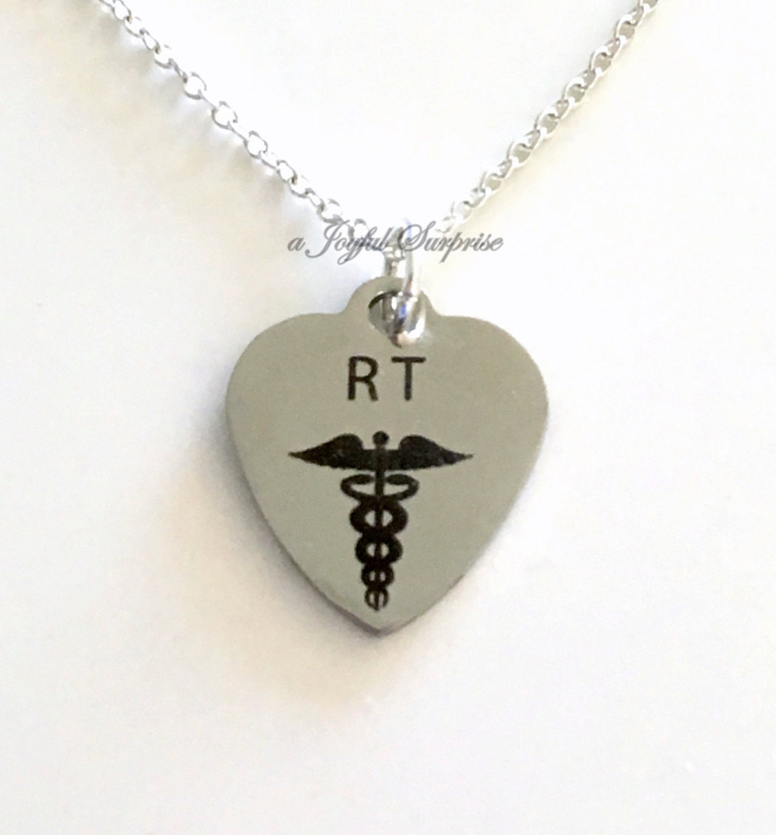 RT Necklace Respiratory Therapist Jewelry Gift for Etsy