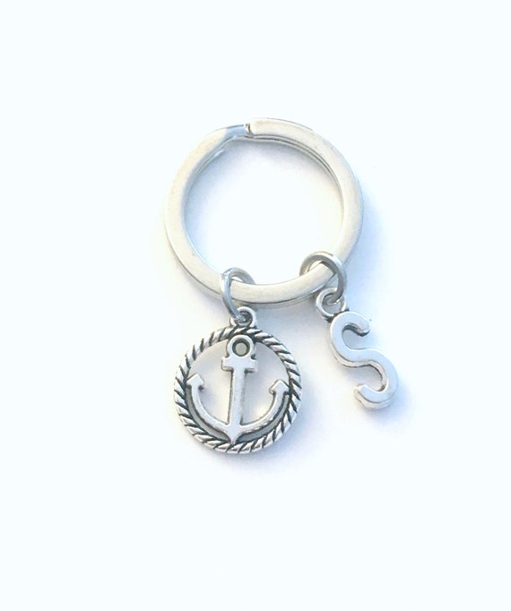 Anchor Keychain Nautical Keyring Gift for Marine Sailor s Key