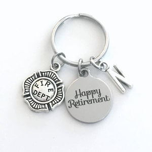 Regalo de bombero, regalo de jubilación para llavero de bombero / llavero de bombero 2025 / llavero de bomberos / feliz jubilación compañero de trabajo / papá mamá