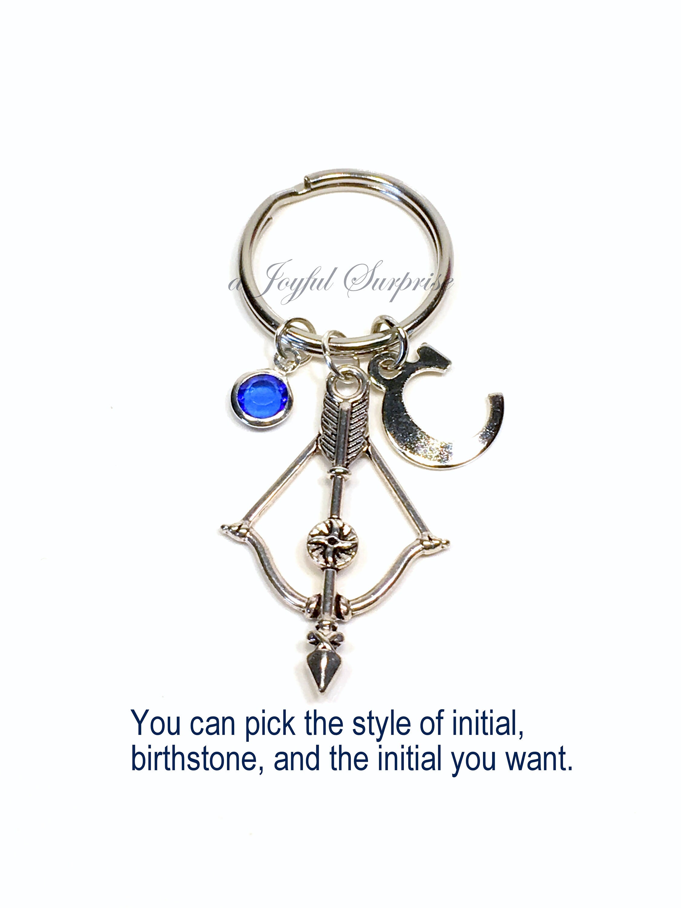 Bow and Arrow Key Chain Crossbow Keychain Jewelry Silver Bow Etsy UK