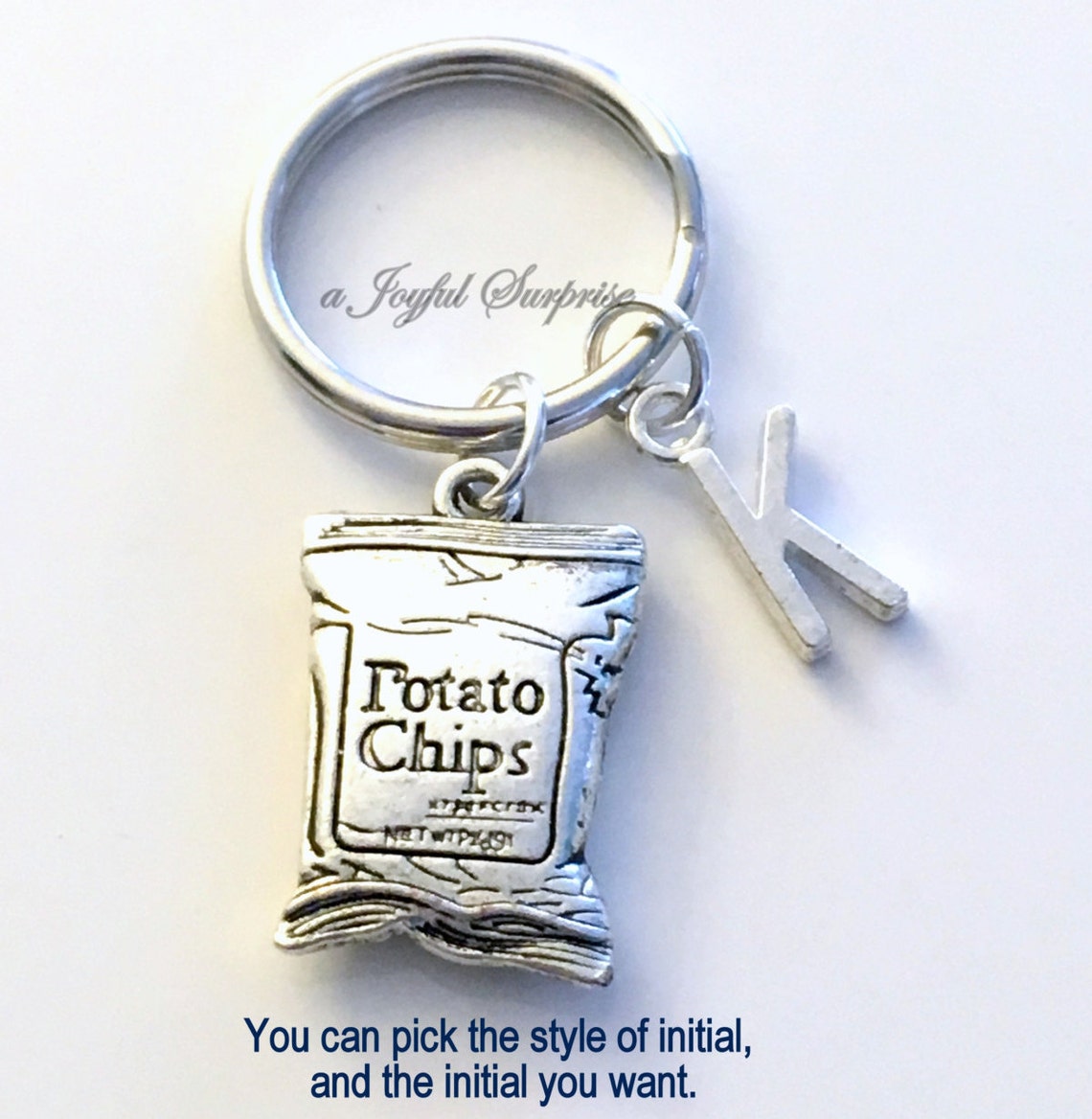 Potato Chip Keychain Chips Key Chain Junk Food Keyring Gift Etsy