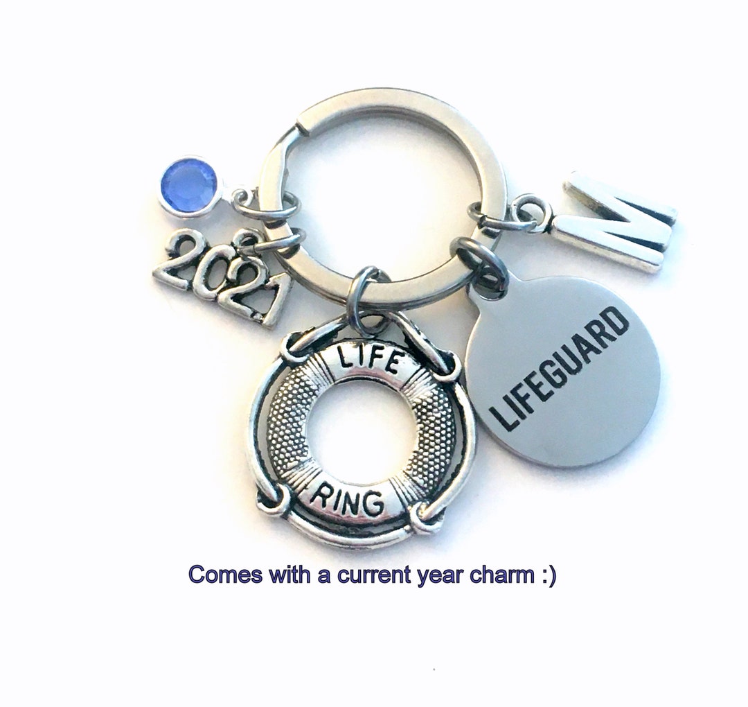 Graduation Gift for Lifeguard Keychain, Life Preserver Key Chain, New