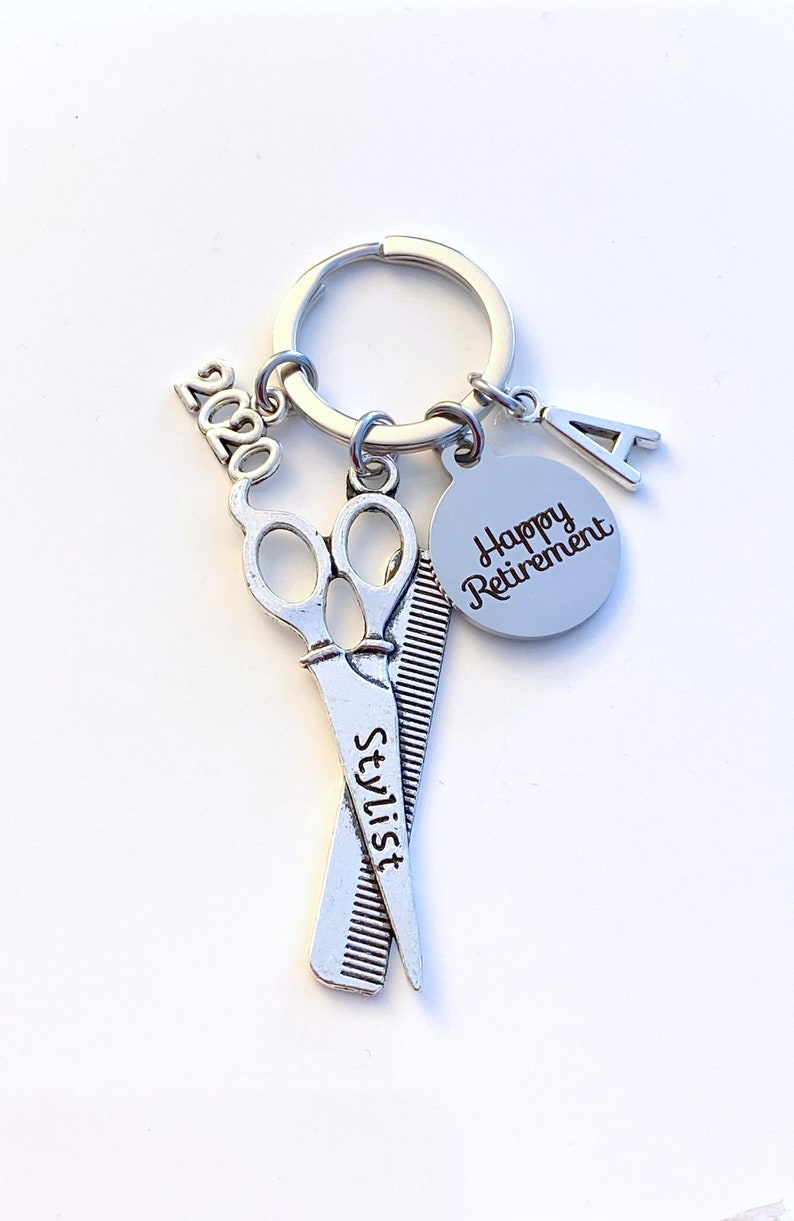 Retirement Gift for Hairdresser Keychain 2020 Hair Dresser Etsy