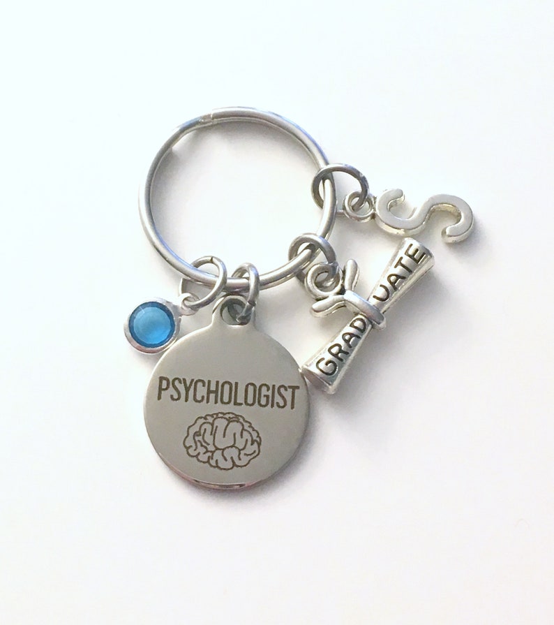 Psychologist Keychain Graduation Gift for Psychology Key Etsy