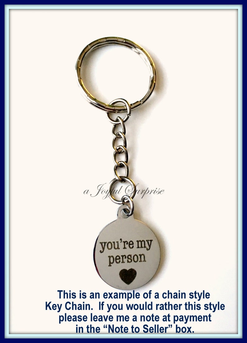 Youre My Person Key Chain BFF KeyChain Best Friends Keyring Etsy