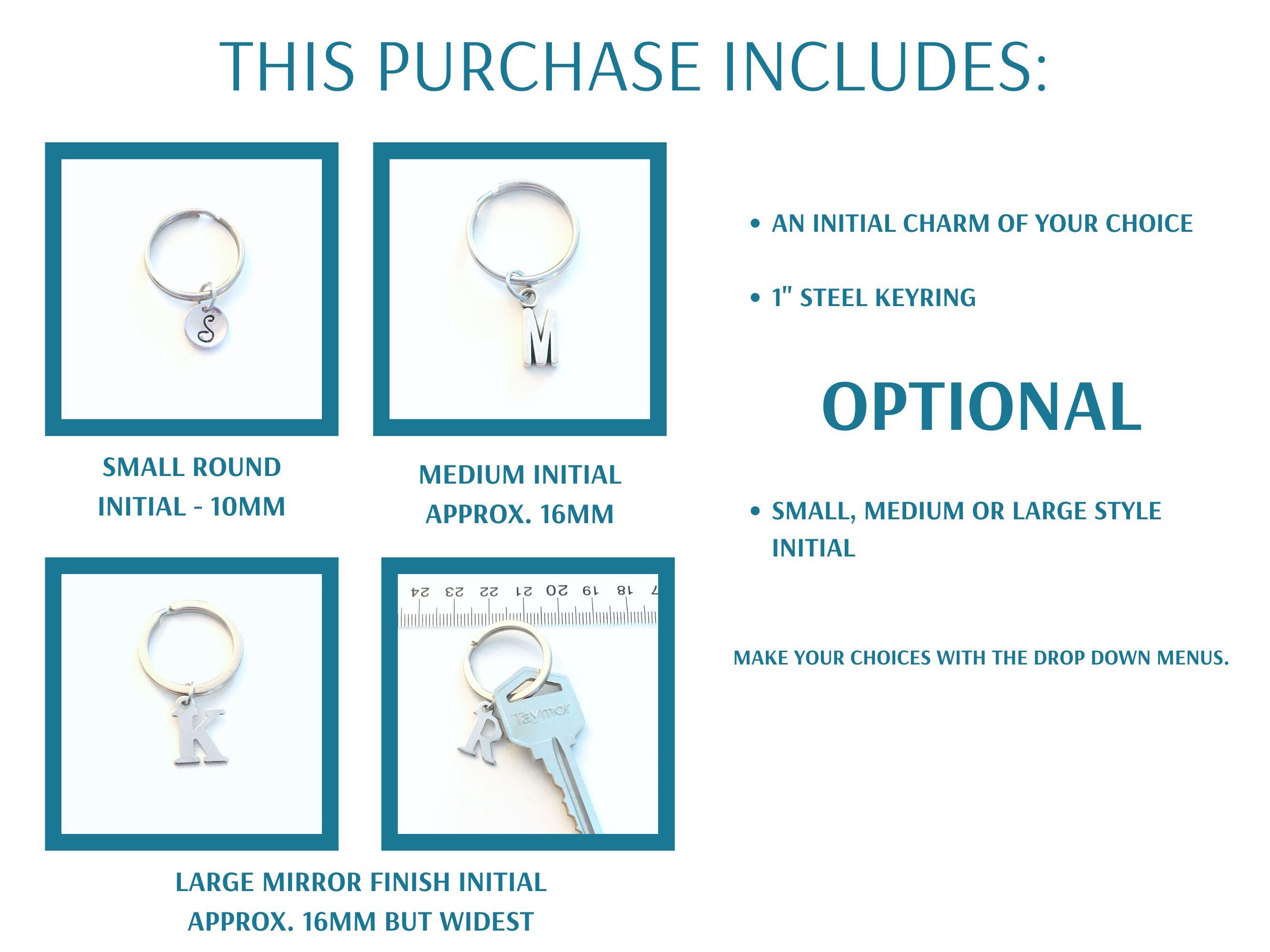 Z Keychain, A B C D E F G H I J K L M N O P Q R S T U V W X Y Any