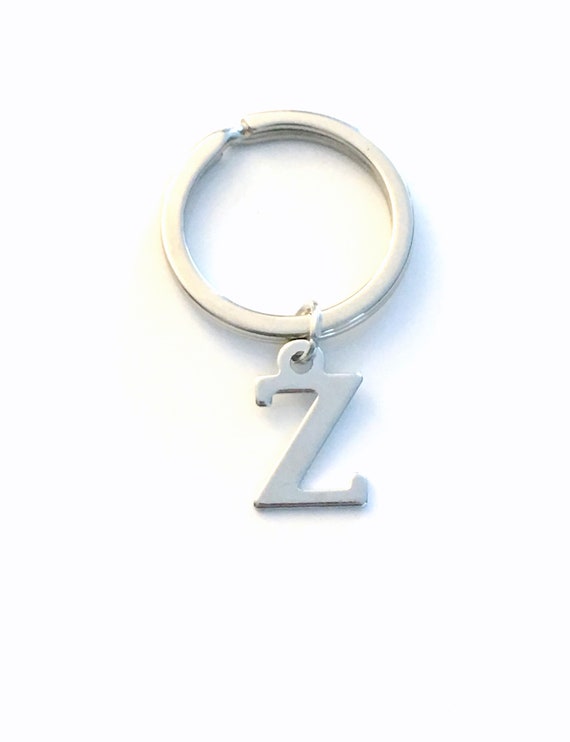 Z Keychain Any Initial Key Chain Your Choice Of Letter Etsy Ireland