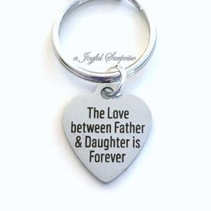 Regalo para el papá de la novia, el amor entre padre e hija es para siempre Llavero, regalo del día del padre, llavero del día de la boda, llavero de padrino
