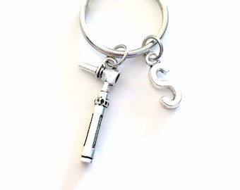 Doctor Keychain, Otolaryngologist Gift for ENT, Otoscope Key Chain, Ear Scope Keyring, Audiology present