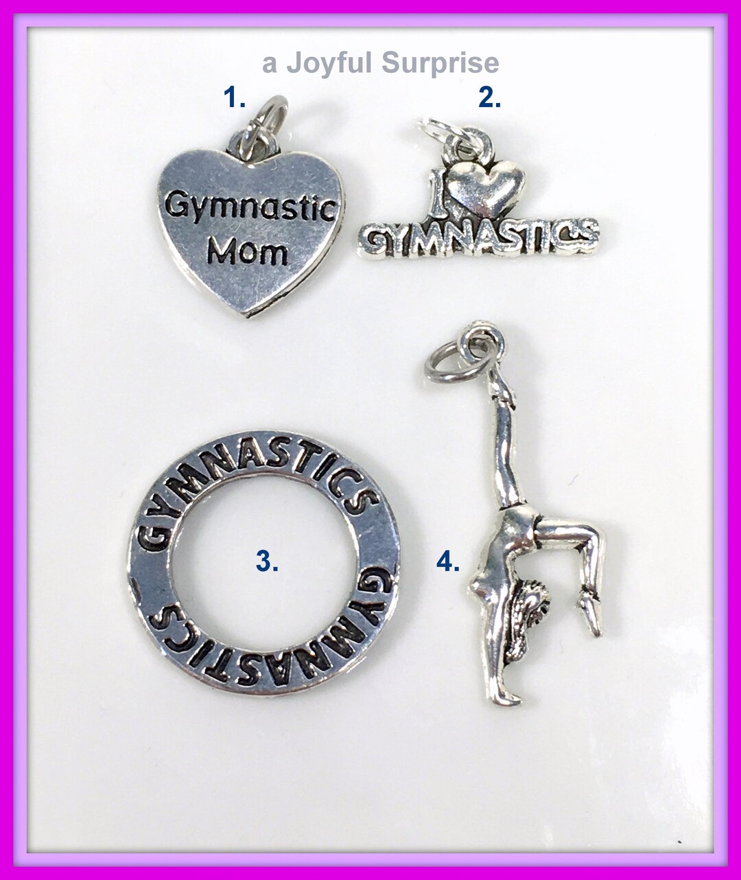 Gymnastic Charm, Your Choice of Gymnastic's Charm, I Love Gymnastics