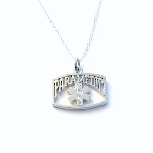 Paramedic Necklace, Gifts for Paramedics, EMT Pendant, Thank you present