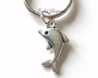 Dolphin Key Chain Dolphin Tale Keyring Whale Keychain Sea Animal Gift birthday present Christmas Gift Dolphin Mascot Purse Charm Planner