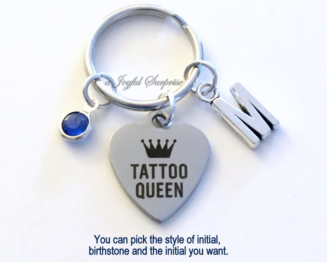 Tattoo Queen Keychain Tattoo Artist Key Chain Keyring Gift Etsy