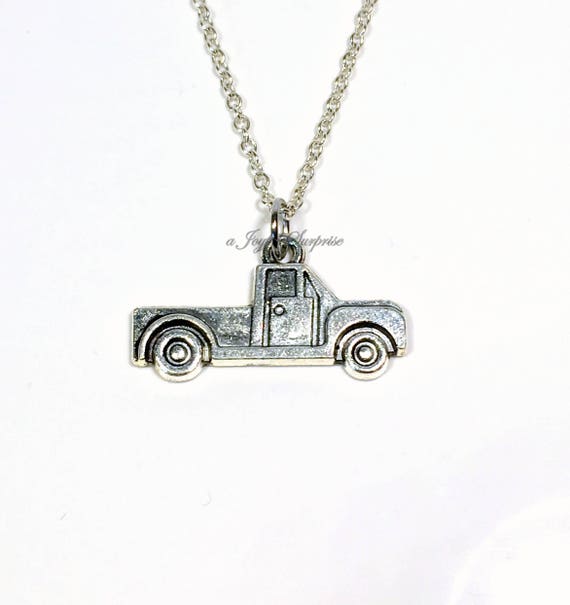 Truck Necklace for Man Little Boy Jewelry Silver Pickup Etsy