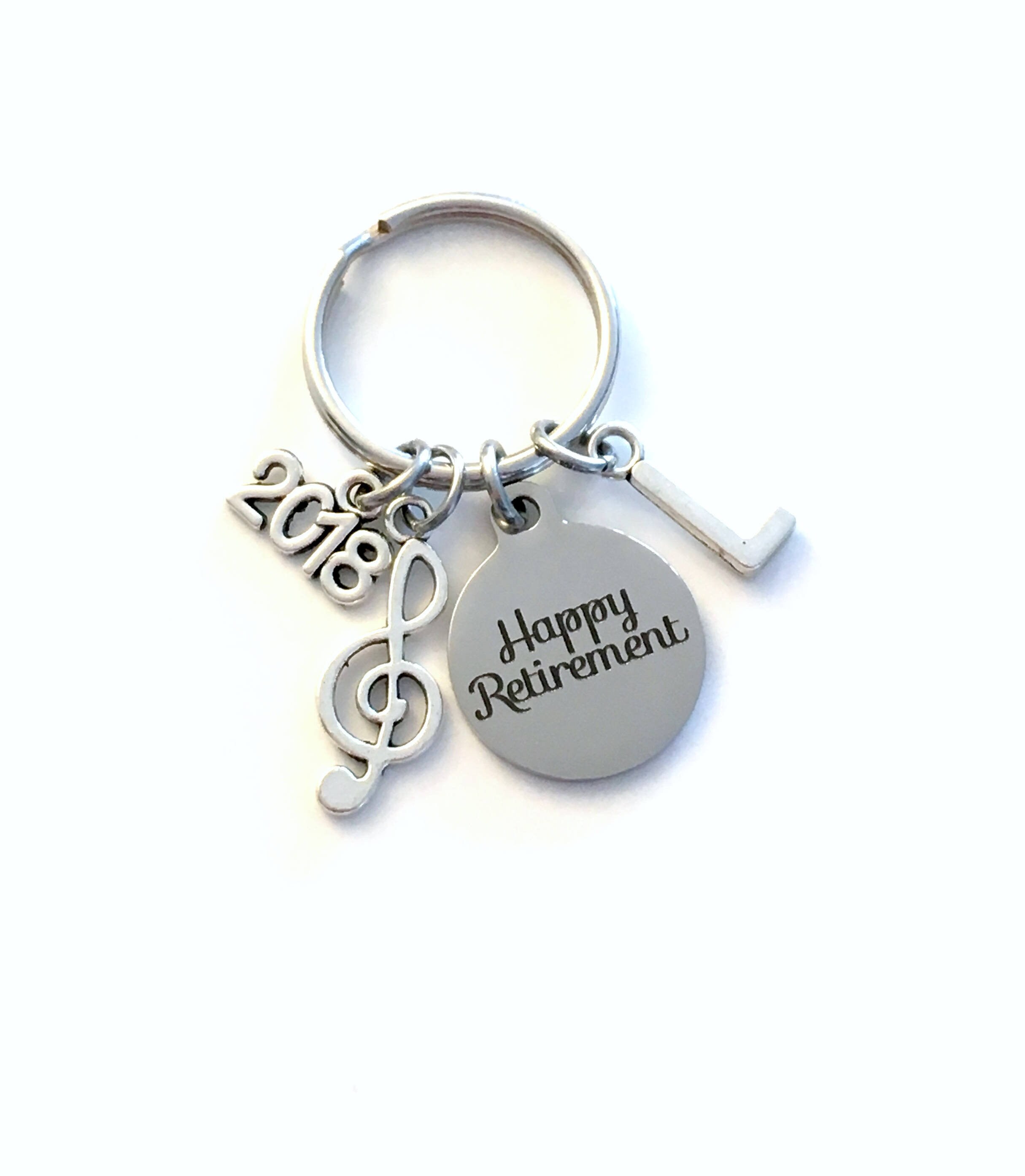 Retirement Gift for Music Teacher Keychain 2019 Musician Key Etsy