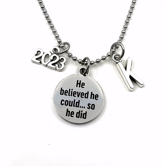 Graduation necklace for son sale