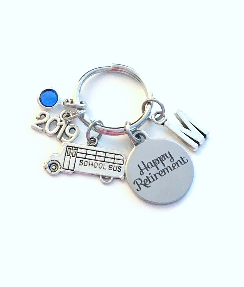 School Bus Driver Keychain