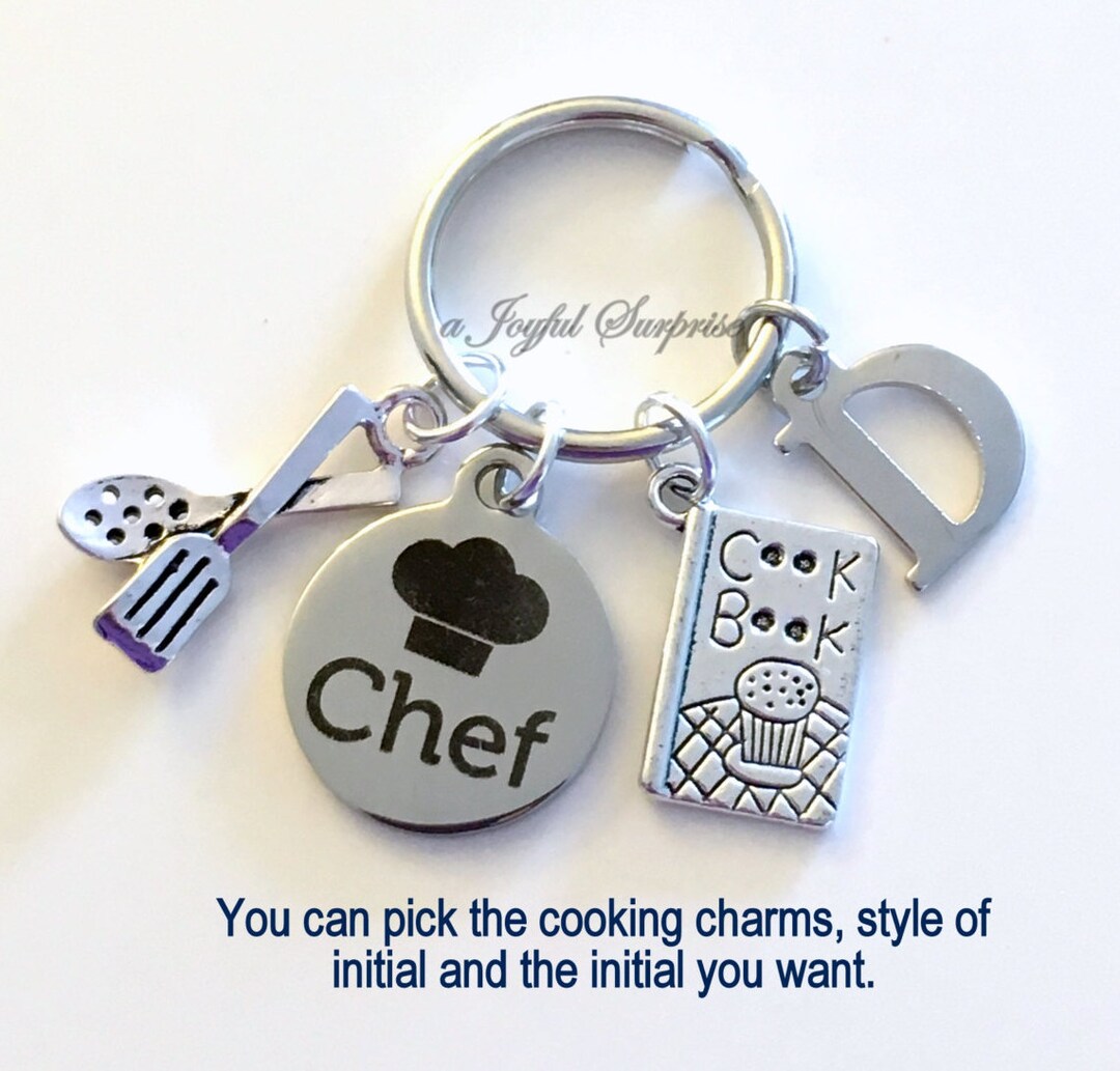 Chef Keychain / Gift for Culinary Student Present / Chef's Key Chain ...