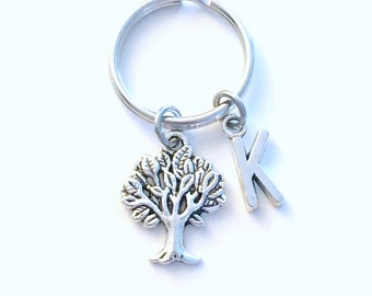 Gift for Environmentalist Keychain, Tree of life Key Chain, Forestry Officer Present, Men women him her Canadian Shop Seller Oak Leaf Nature
