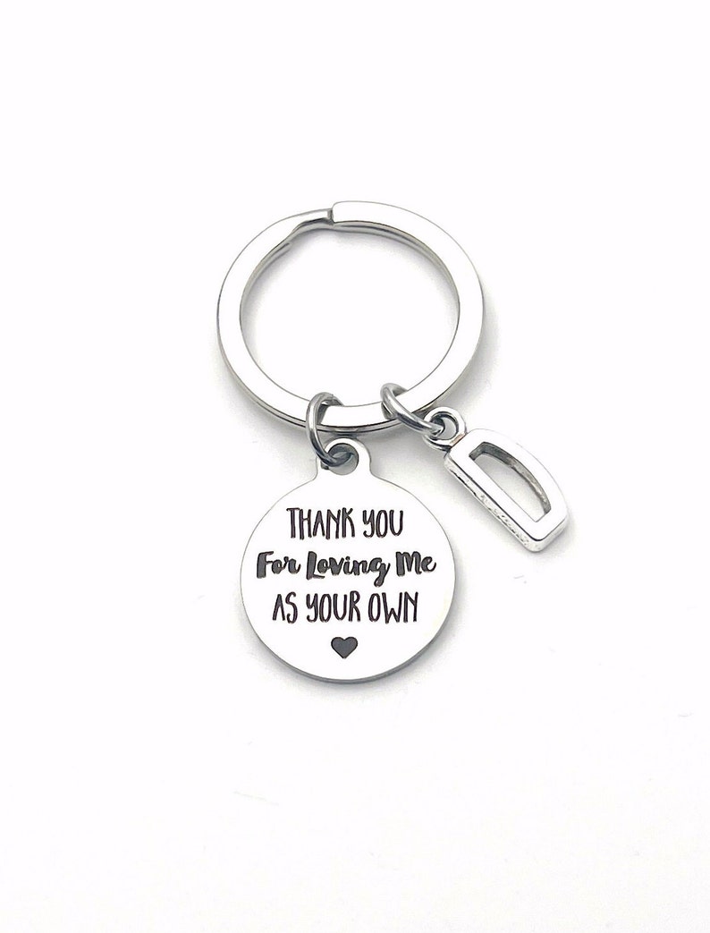 Thank you for loving me as your own quote charm on a 1" Keyring.
If you wish to have an initial you can pick that from the drop down menu.