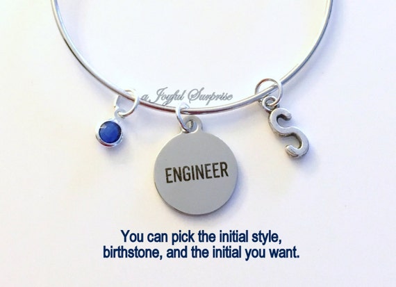 Engineer Bracelet, Engineer Graduation Gift, Personalized Gift, Gift for  Her, Custom Jewelry, Woman's Jewelry, College Graduation