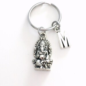 Ganesha KeyChain, Hindu God key chain, Good Luck Keyring, Gift for BFF, remover of obstacles present, Buddha Ganesh charm, Christmas friend image 4