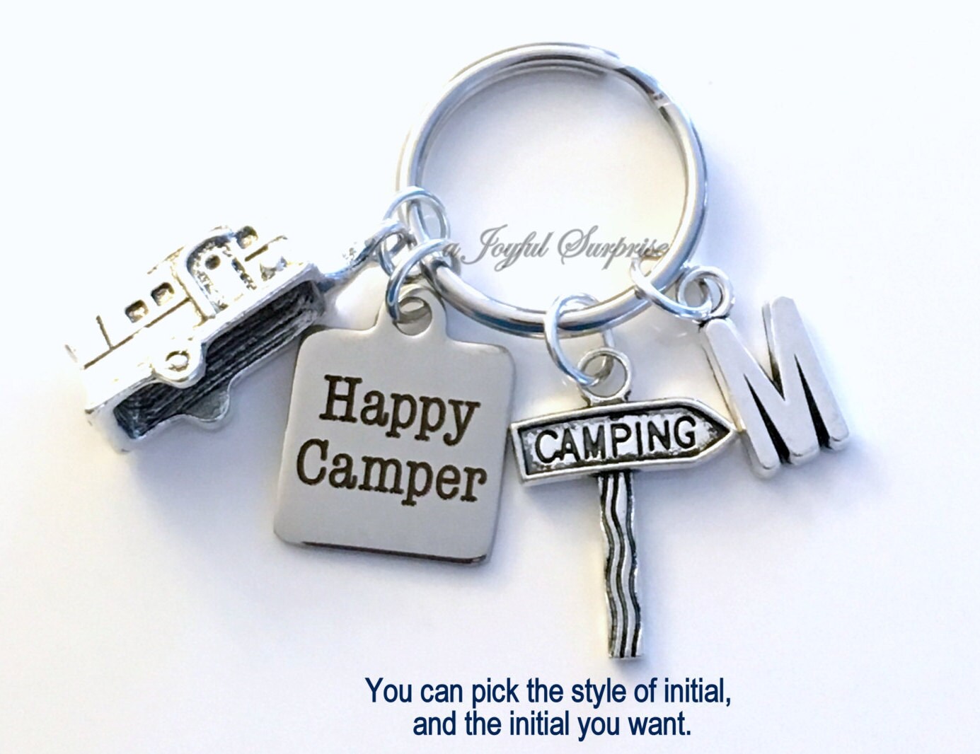 Camping key. Keychain Camping.