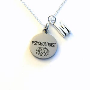 Psychology Gifts, Psychologist Necklace, Psych Student Graduation Jewelry, Retirement Present - Choose the Length Chain