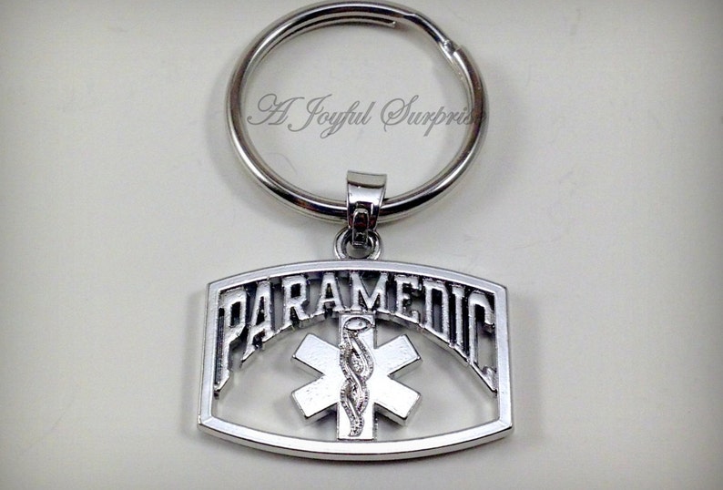 EMT KeyChain EMT Thank you Gift Medical Keyring Purse charm Luggage tag 96 Paramedic Key Chain Ambulance KeyChain Paramedic gifts