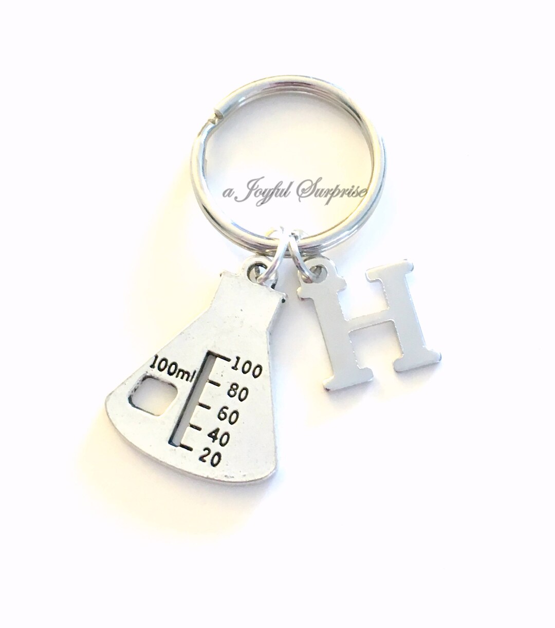 Lab Beaker Keychain, Laboratory Gift, Chemist Key Chain, Chemistry