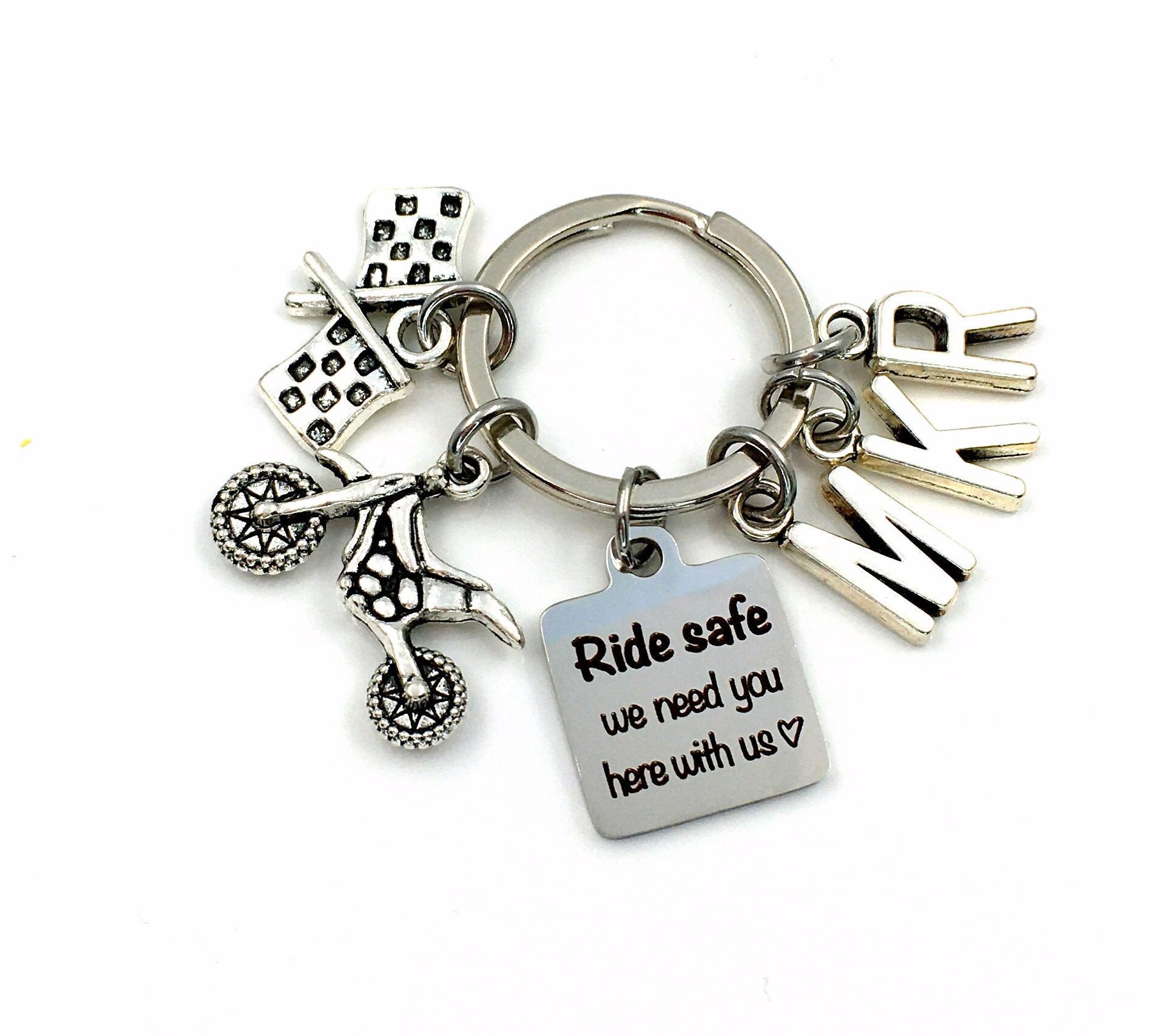 Dirtbike KeyChain Dirt Bike Key Chain Ride safe abbiamo Etsy