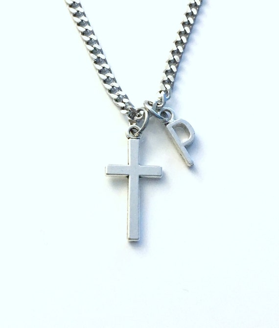 Cross Necklace for Men Religious Gift for Man or Boy Jewelry