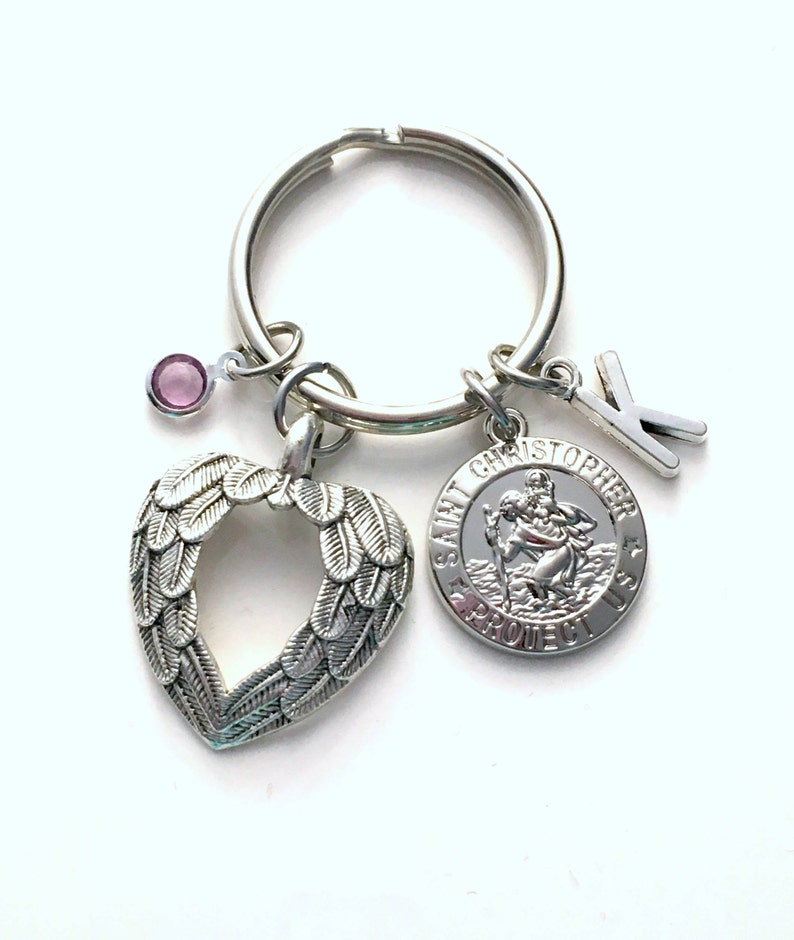 St Christopher Keychain Saint of Protection Gift Safe Travel Etsy Canada
