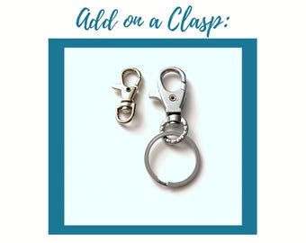 Silver Plated Lobster Swivel Clasps For Key Ring - Keychain - Key Chain, This can make your regular key chains into a Purse or Planner Charm