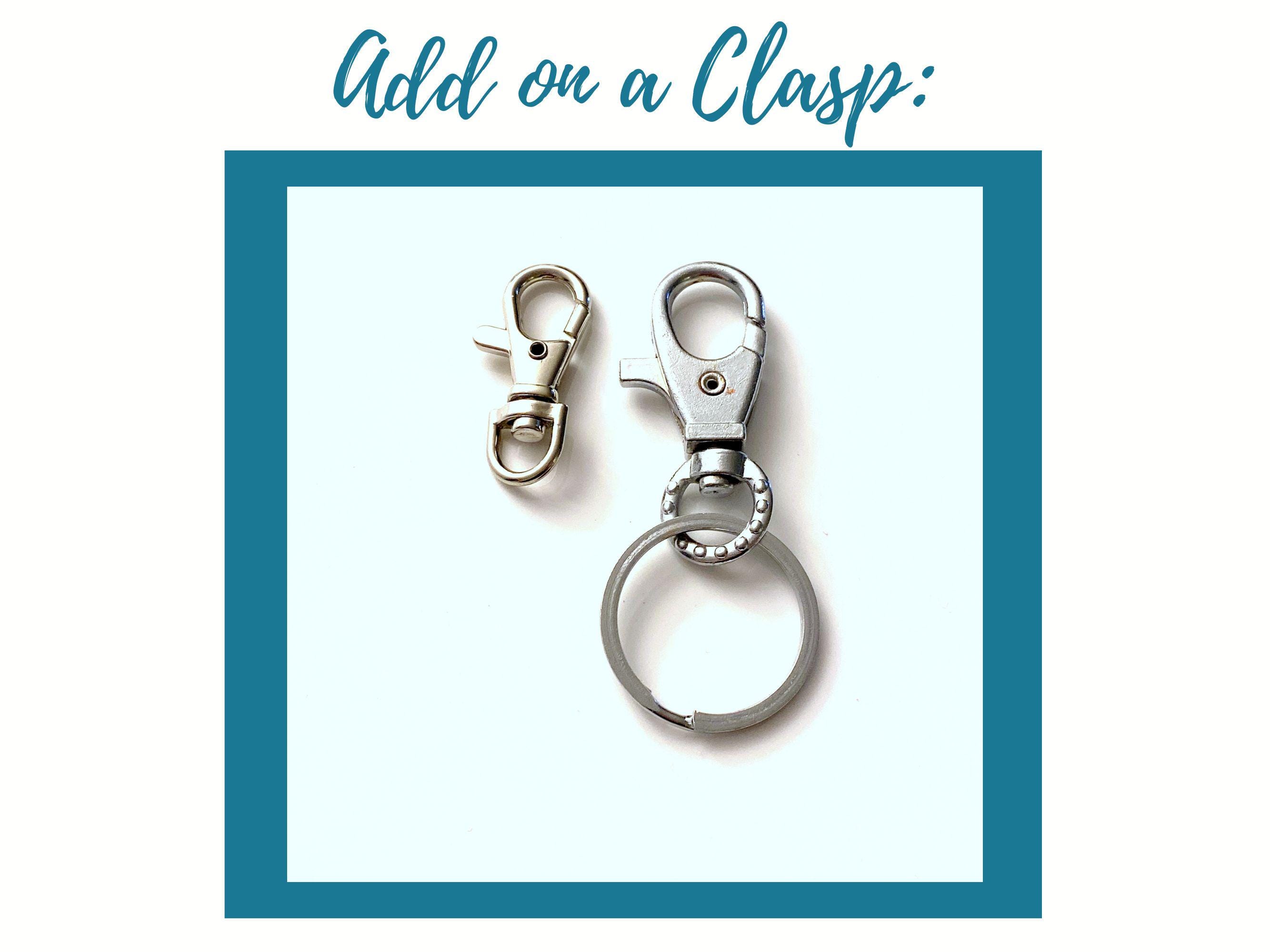 Silver Plated Lobster Swivel Clasps for Key Ring - Keychain - Key