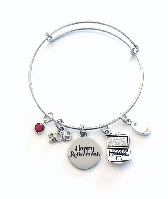 Silver Retirement Charm Bracelet