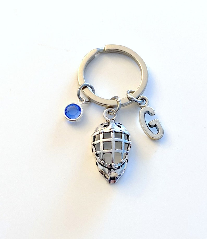Gift for Hockey Goalie Keychain / Hockey Mask Key Chain / Etsy