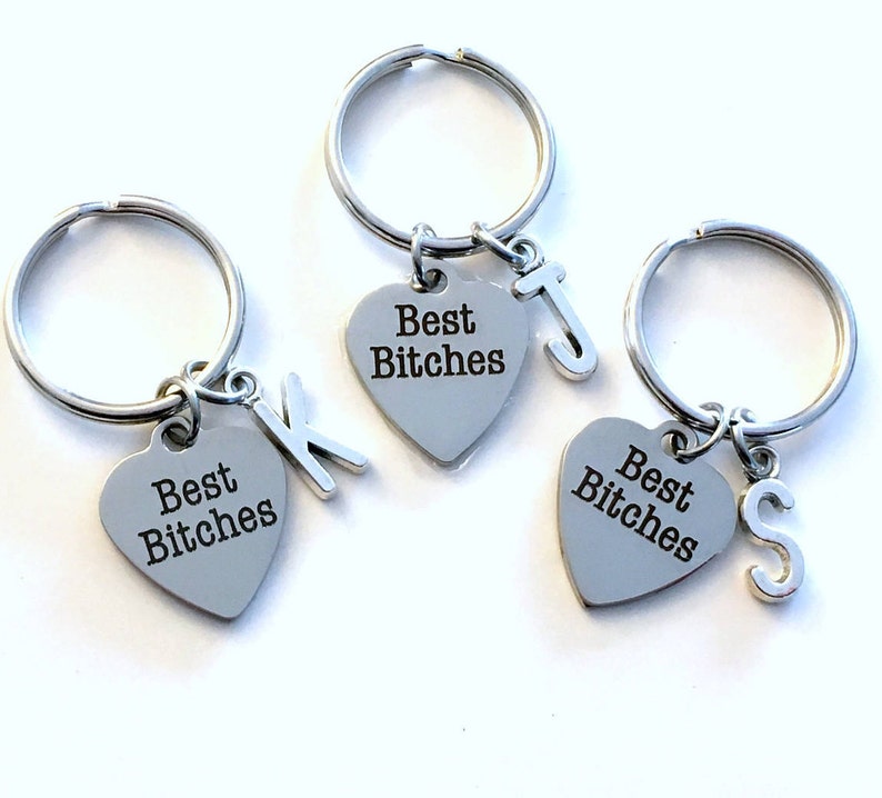 Beste Bitches Schlüsselanhänger / 2 3 4 5 6 7 oder 8 / 2 3 4 5 6 7 oder 8 / Geschenk für Beste Freundin / BFF Schlüsselanhänger / Personalisierter Schlüsselanhänger Bild 1