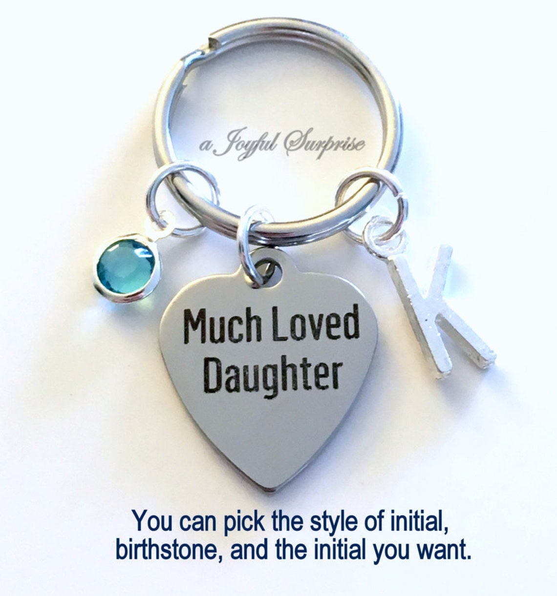 Much Loved Daughter Keychain Daughter Key Chain Gift for Etsy