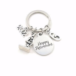 Microscope Retirement Gift for Scientist Keychain / 2024 Lab Technician Keyring / Science Teacher Researcher Biologist Key chain present him image 4