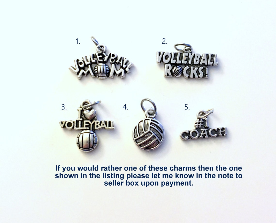 Volleyball Necklace Volley Ball Jewelry Gift for Teenage Etsy