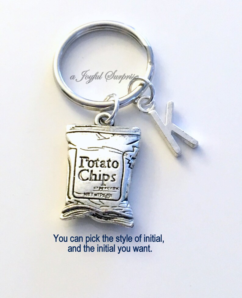 Potato Chip KeyChain Chips Key Chain Junk Food Keyring Gift Etsy