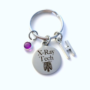 X-Ray Tech Keychain, Gift for Xray Technician Key Chain, Radiologic technologist Present for men or Women, Radiographer Radiologist Gift,