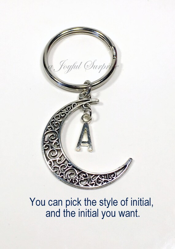 Crescent Moon Key Ring