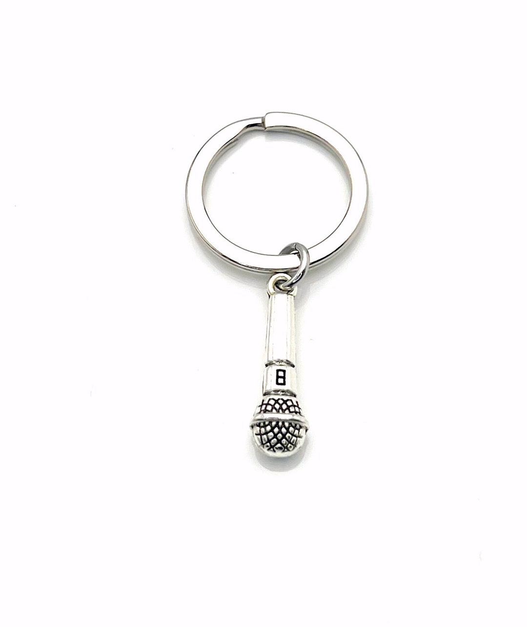 Performer's Keychain Microphone Key Chain, Singers Keyring, Comedy Club ...