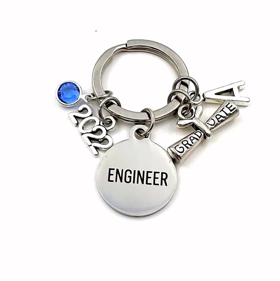 Graduation Gift for Engineering Student Keychain 2022 Etsy