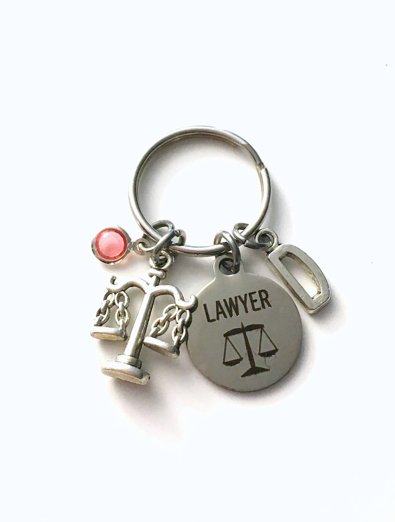 Gift for Lawyer Keychain, Law Scale Key Chain, Passing the Bar Keyring ...