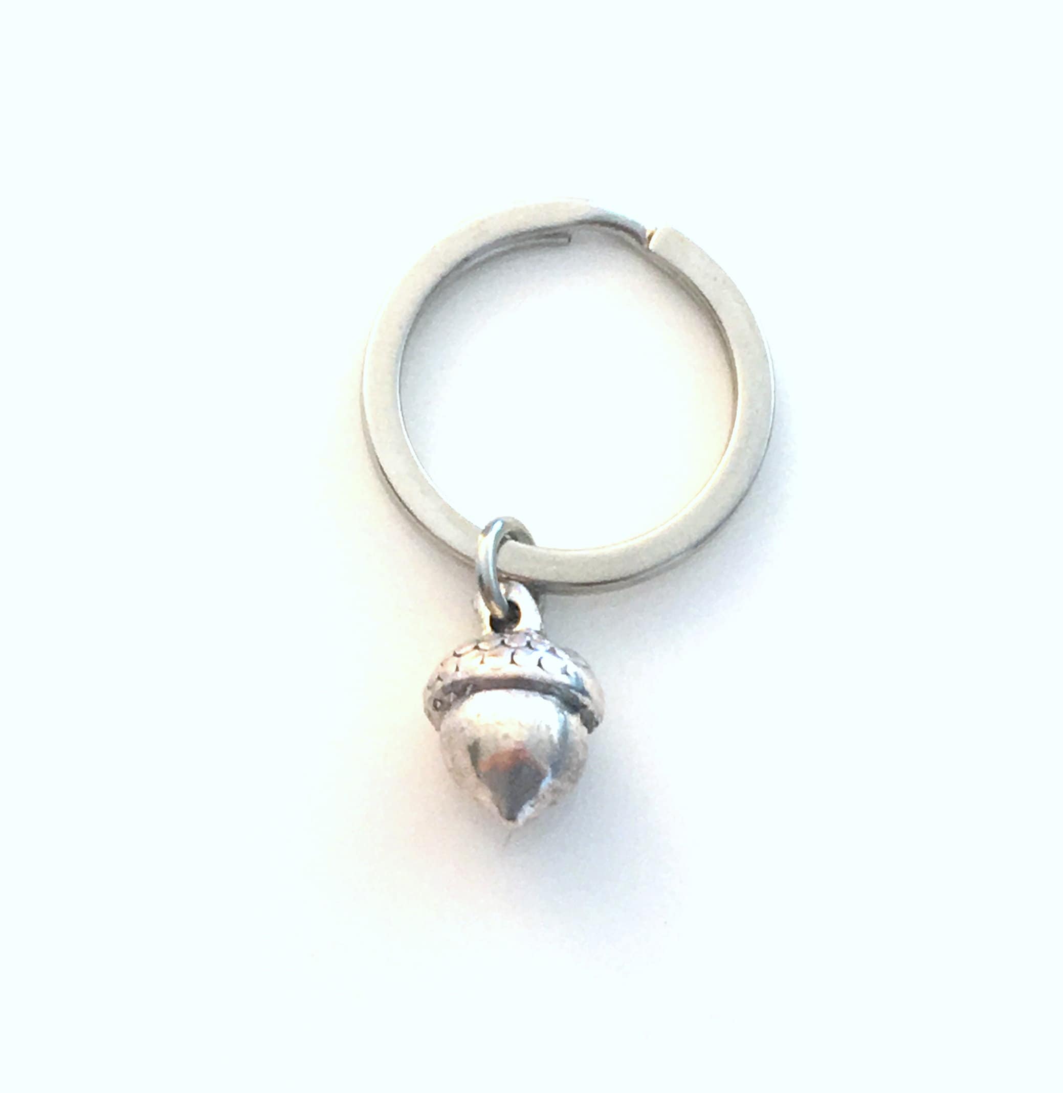 Acorn keychain Acorn Oak Keyring Acorn Key ring Handmade UK modern English Pewter